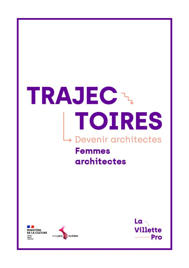 Première page de la ressource PDF Catalogue d'exposition : « Trajectoires. Devenir Architectes : Femmes architectes » - 2025