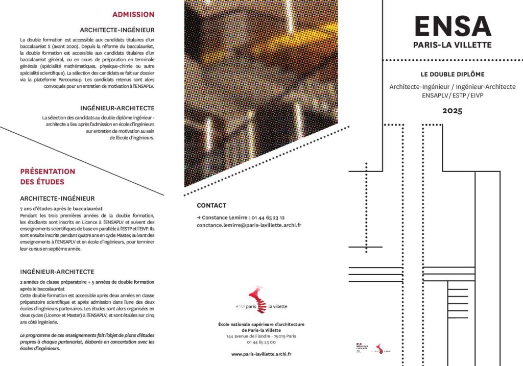 Première page de la ressource PDF ENSAPLV Plaquette de présentation bi-cursus AI-IA – 2025