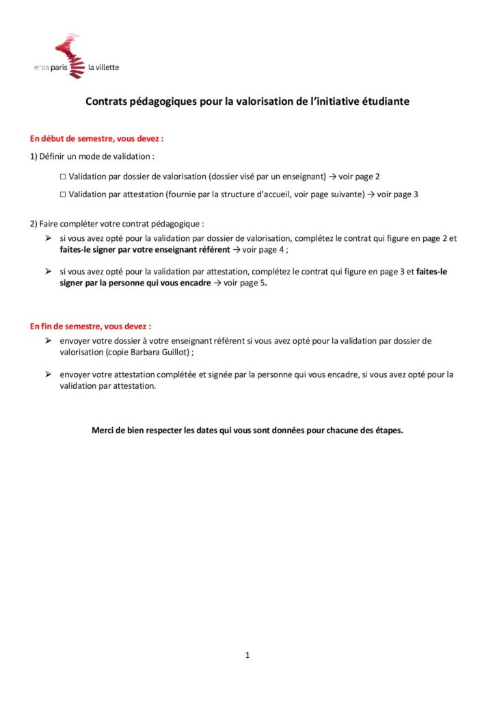 Première page de la ressource PDF Educational contract - Valuing student commitment, 2026